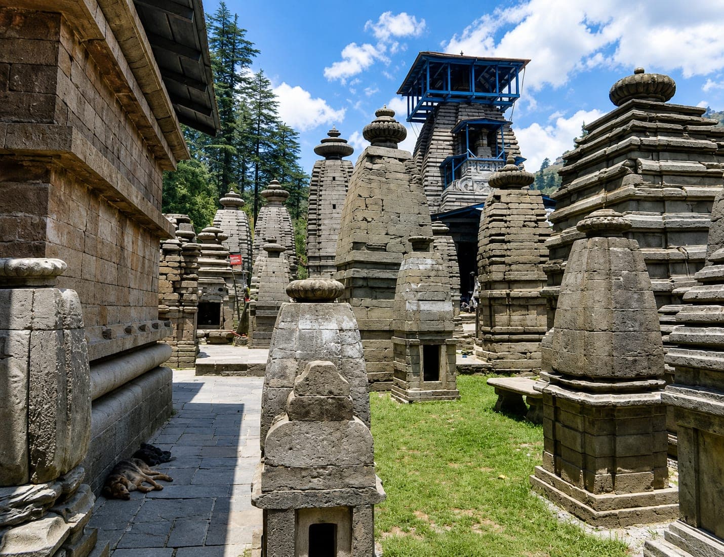 The ancient Shiva temple cluster at Jageshwar Dham