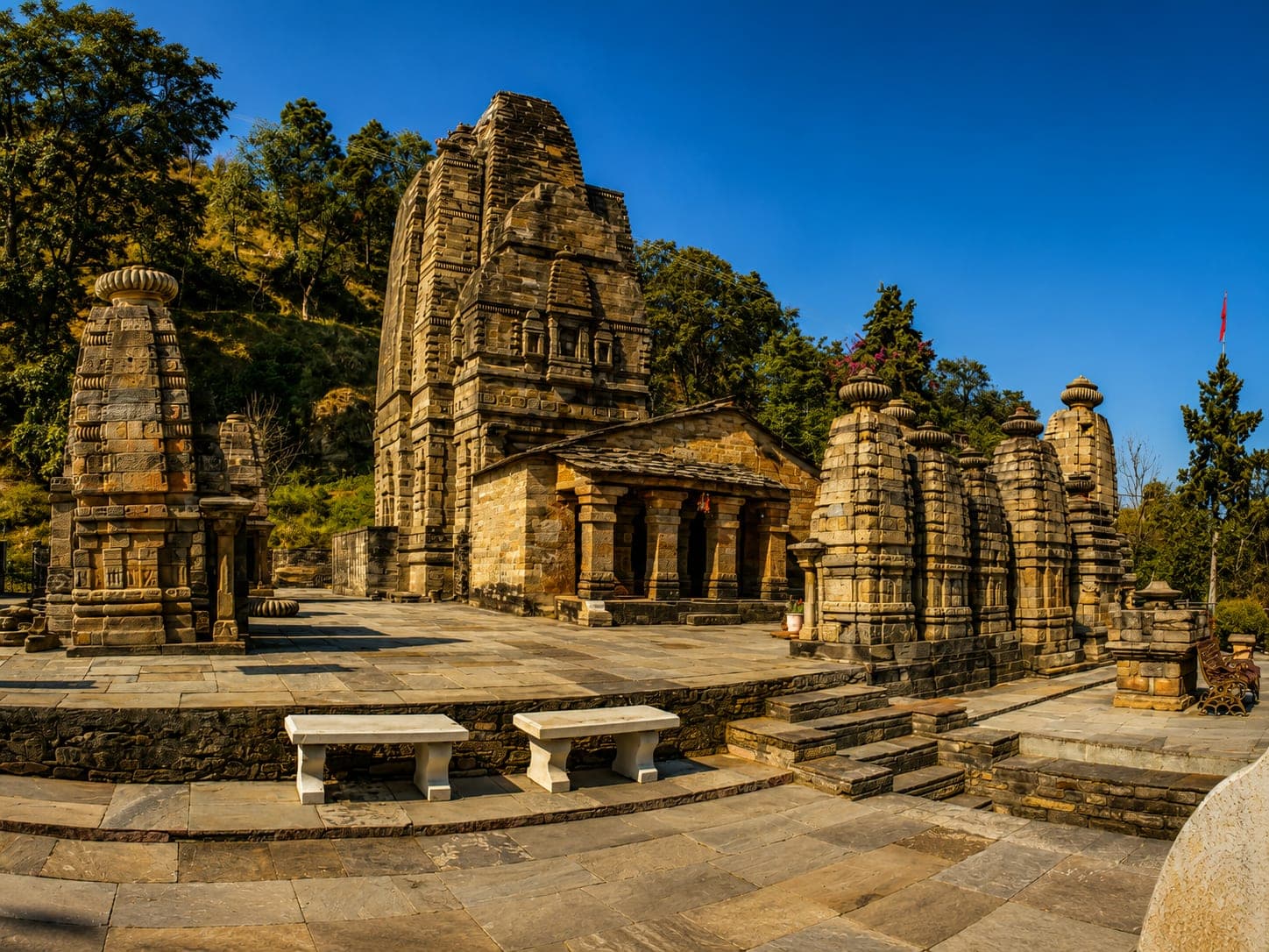 The ancient Katarmal Sun Temple near Almora